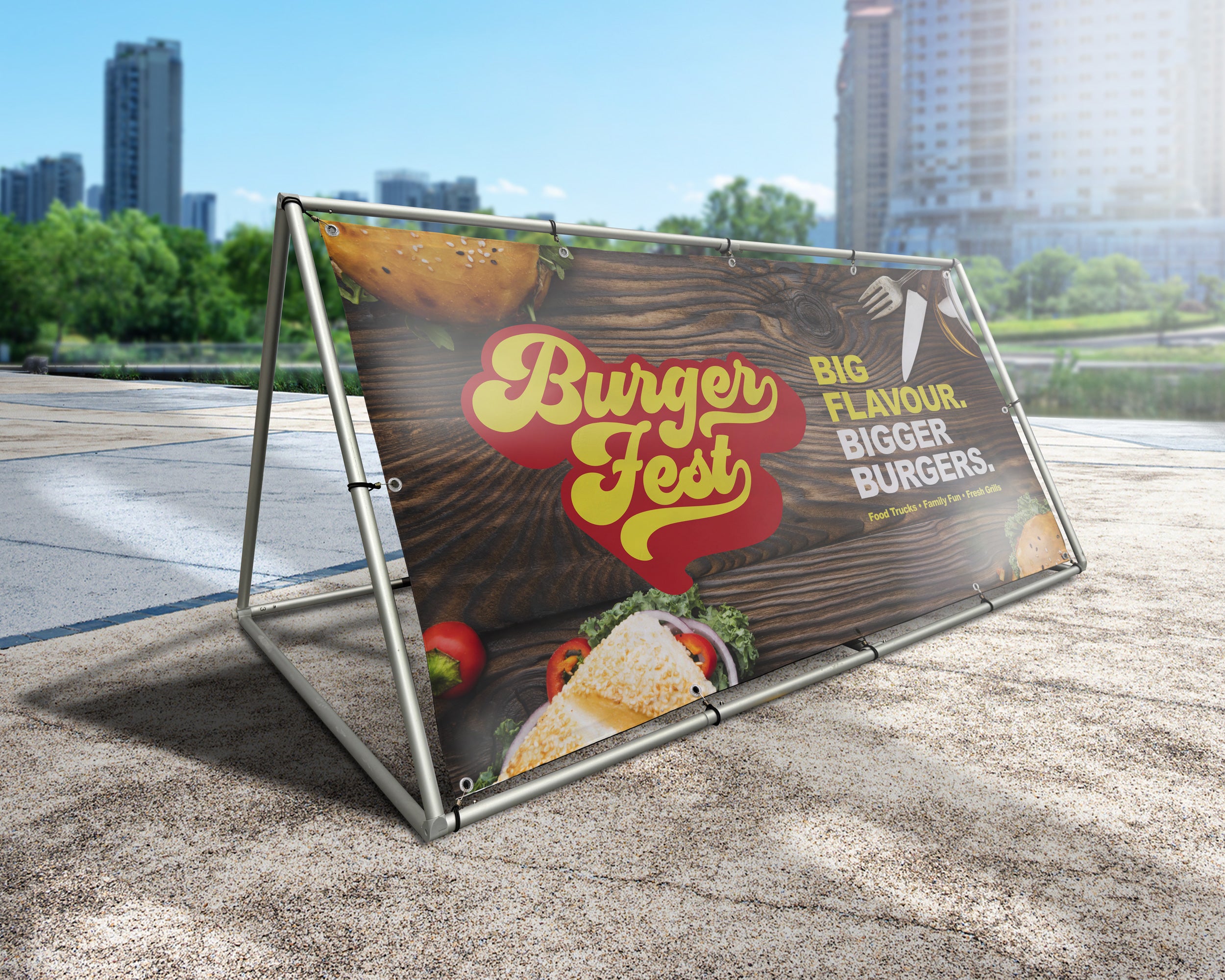 Monsoon A-Frame - Fabric Sign Guys