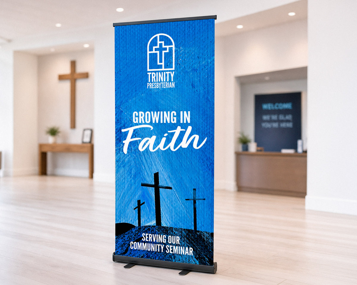 Premium Retractable Banner with Black Base