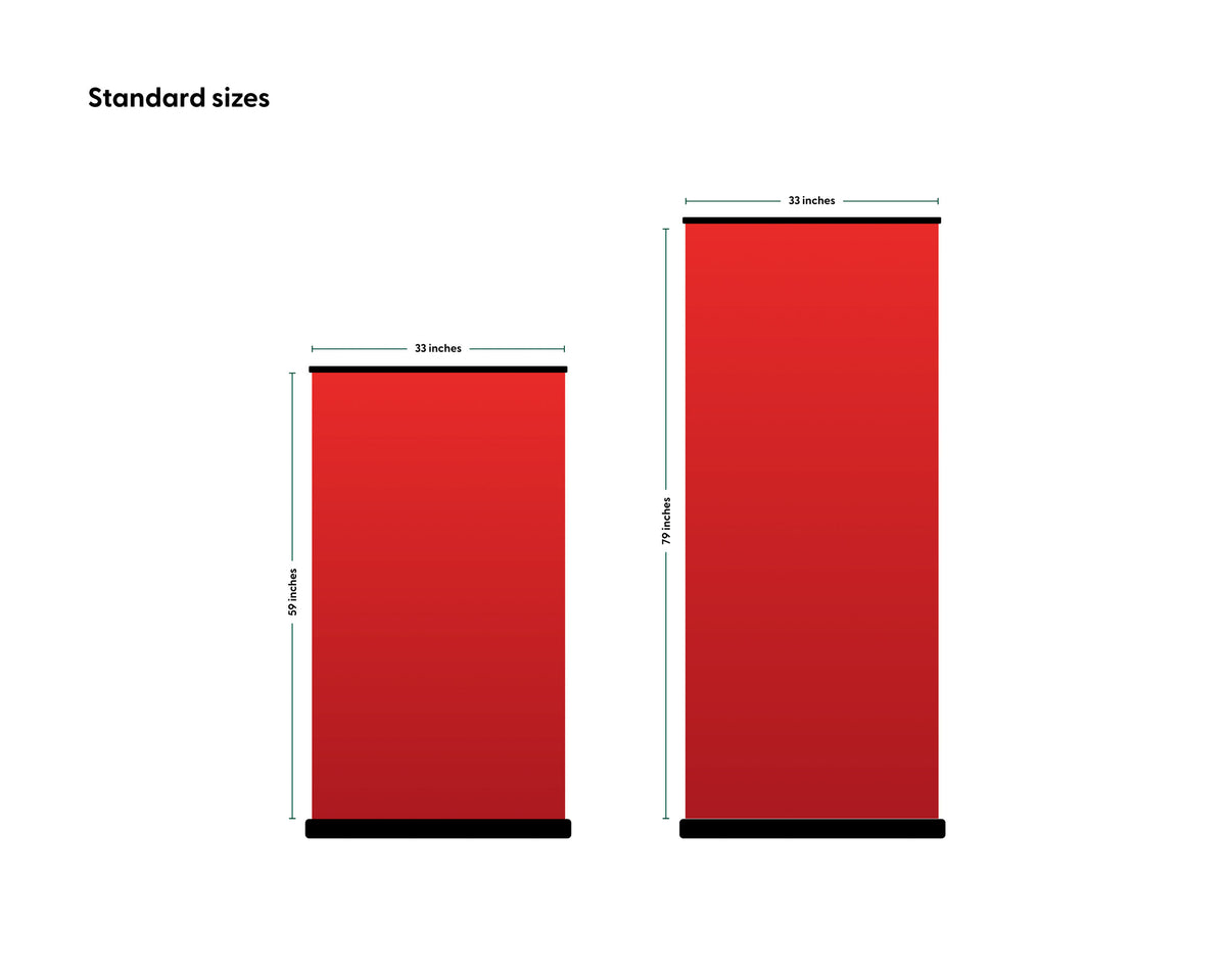 Premium Retractable Banner - Size Comparison