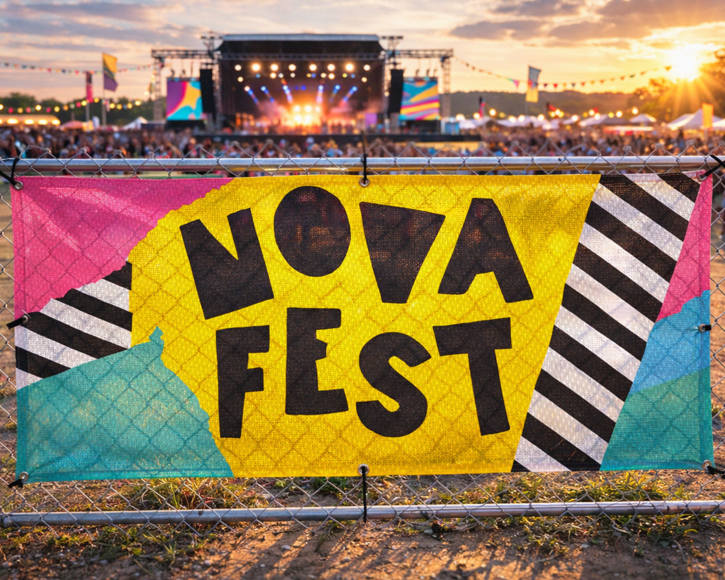 Vinyl Mesh Banners - Fabric Sign Guys