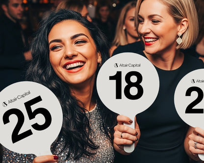 Auction Paddles - Fabric Sign Guys