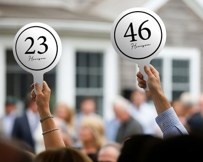 Auction Paddles - Fabric Sign Guys