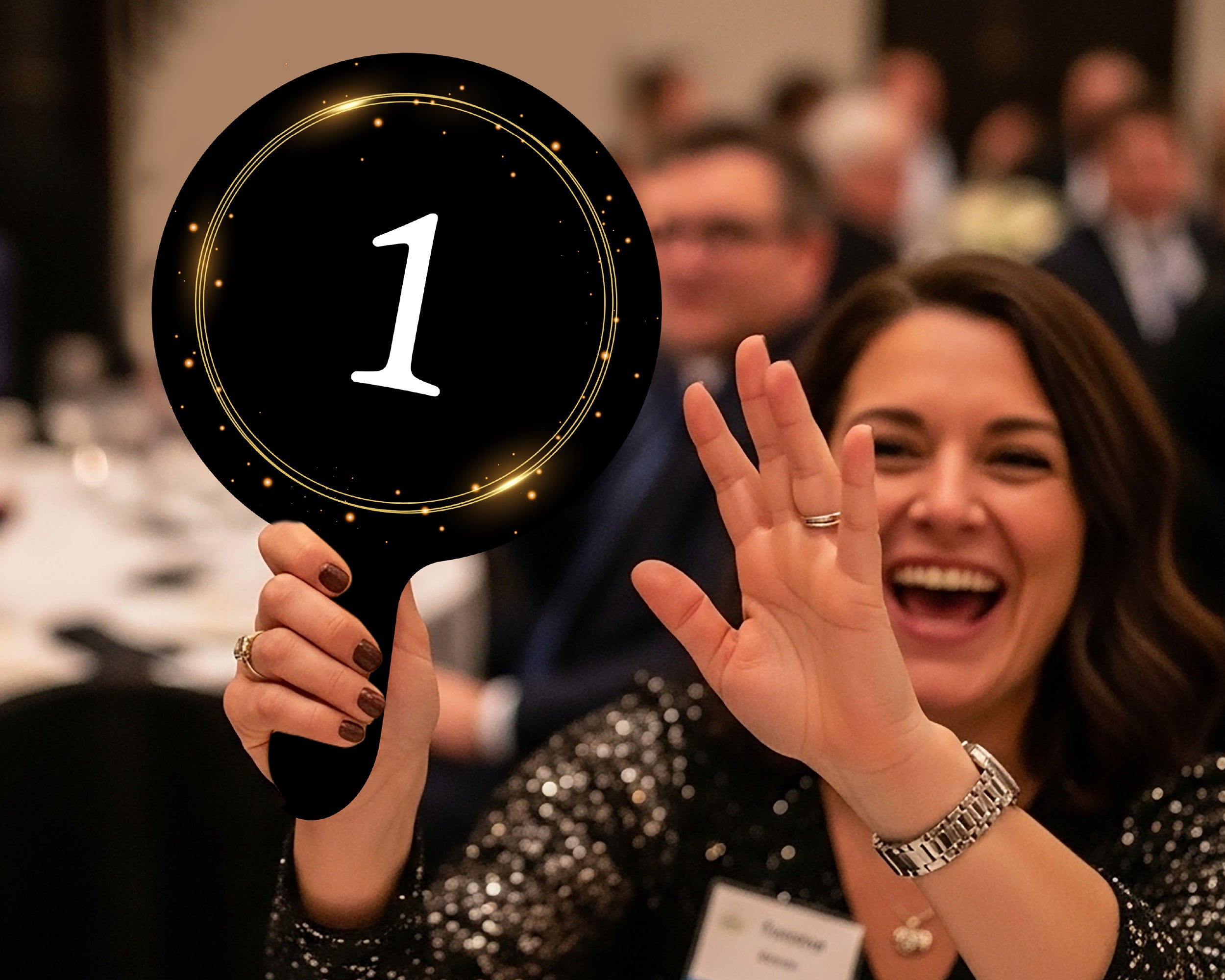 Auction Paddles - Fabric Sign Guys