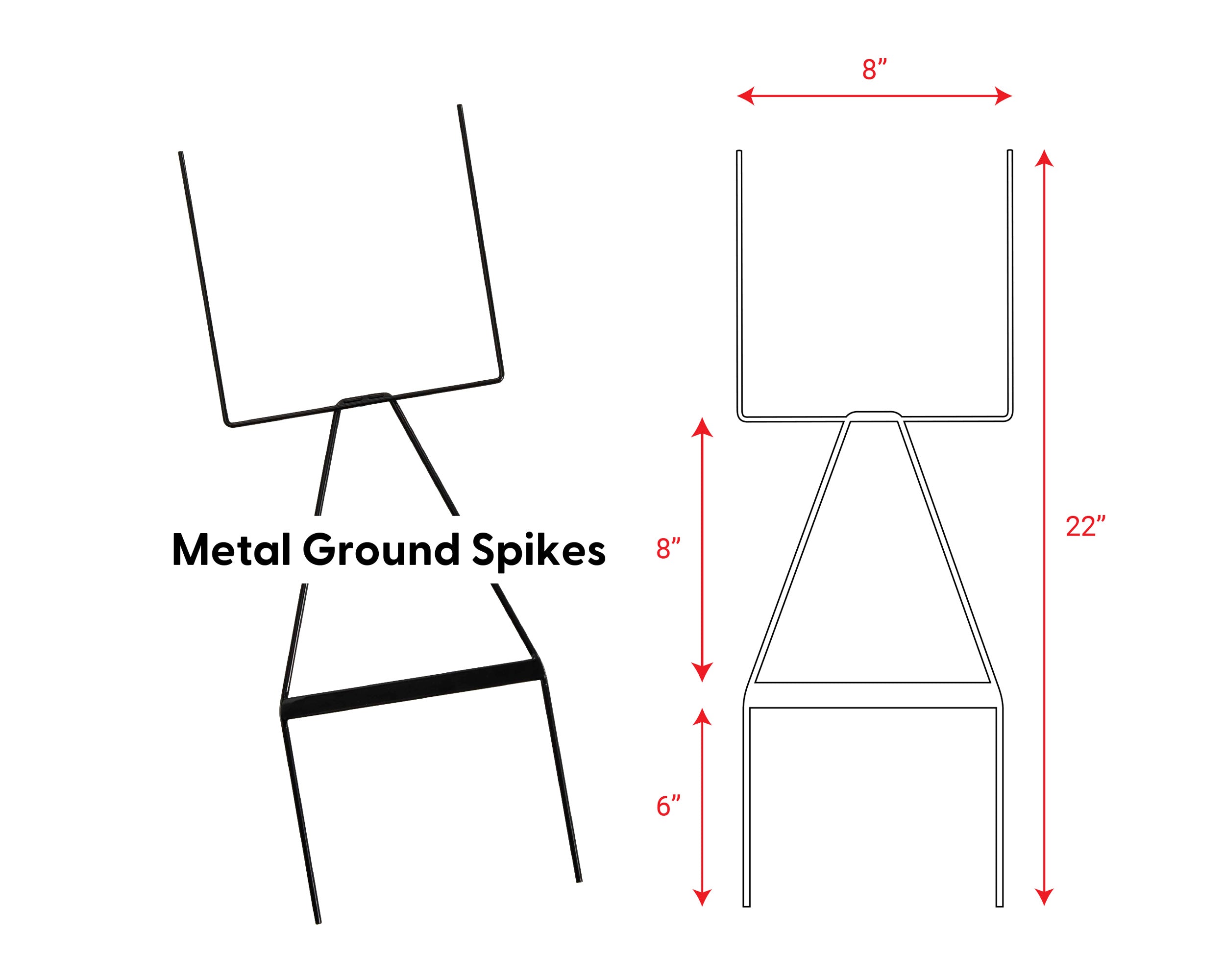 Ground Spikes & Sign Holders - Fabric Sign Guys