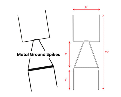 Ground Spikes & Sign Holders - Fabric Sign Guys