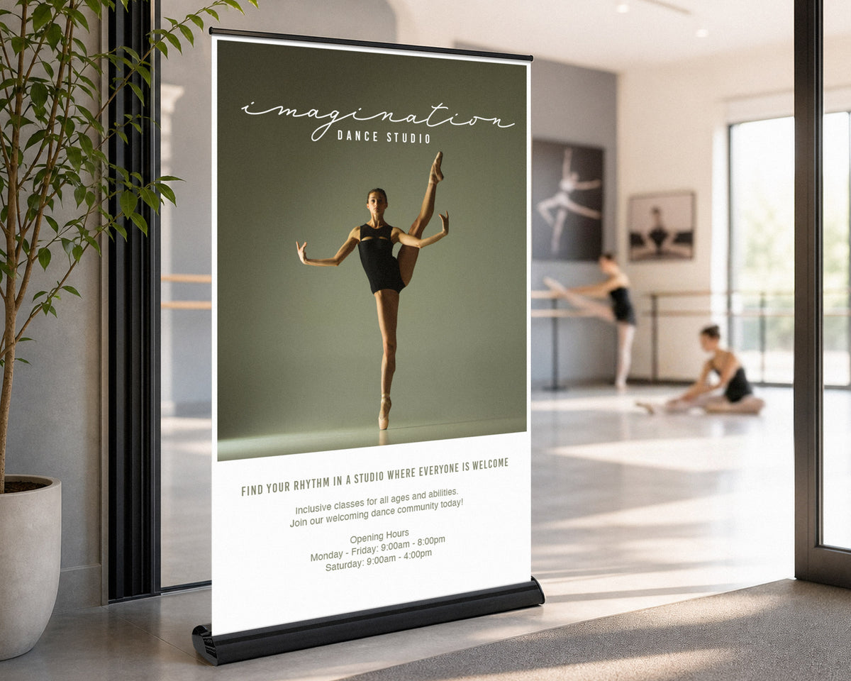 Luxury Retractable Banner with Black Base