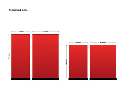 Luxury Retractable Banner - Size Comparison