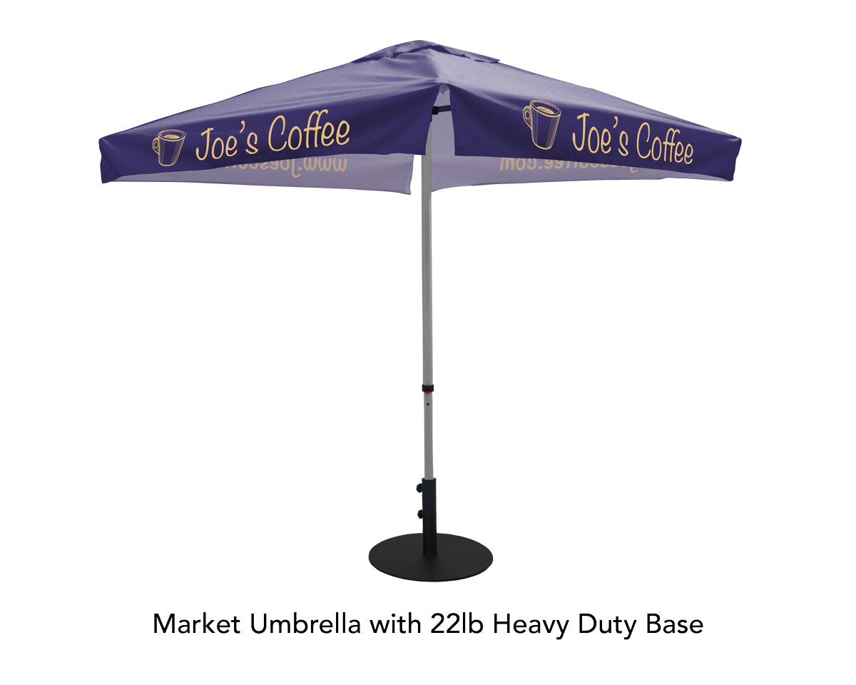 Printed Market Umbrellas - Fabric Sign Guys