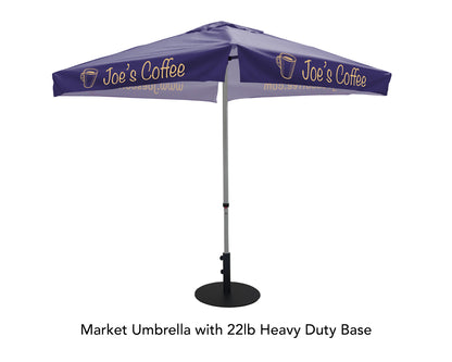 Printed Market Umbrellas - Fabric Sign Guys