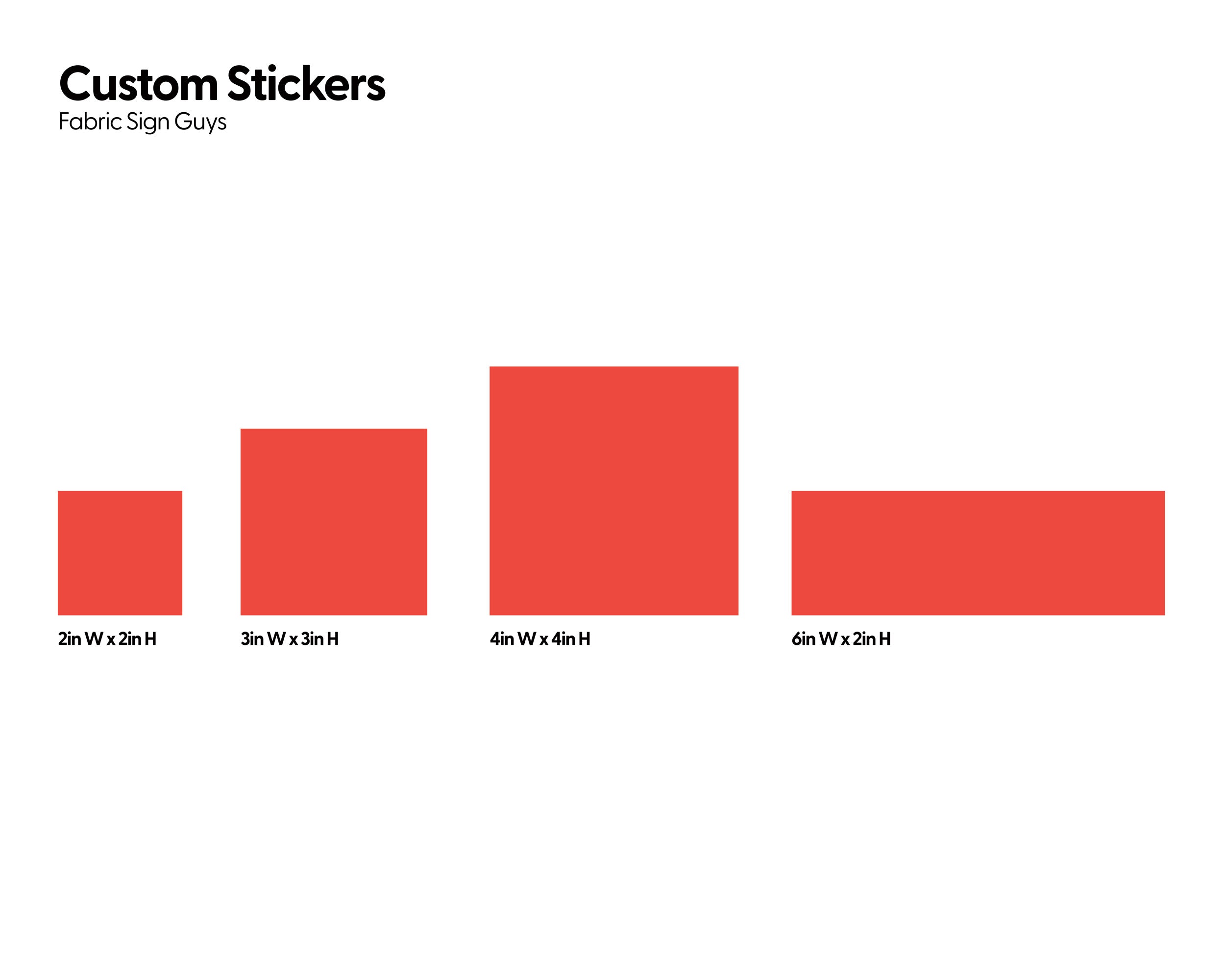 Custom Stickers (Backup) - Fabric Sign Guys