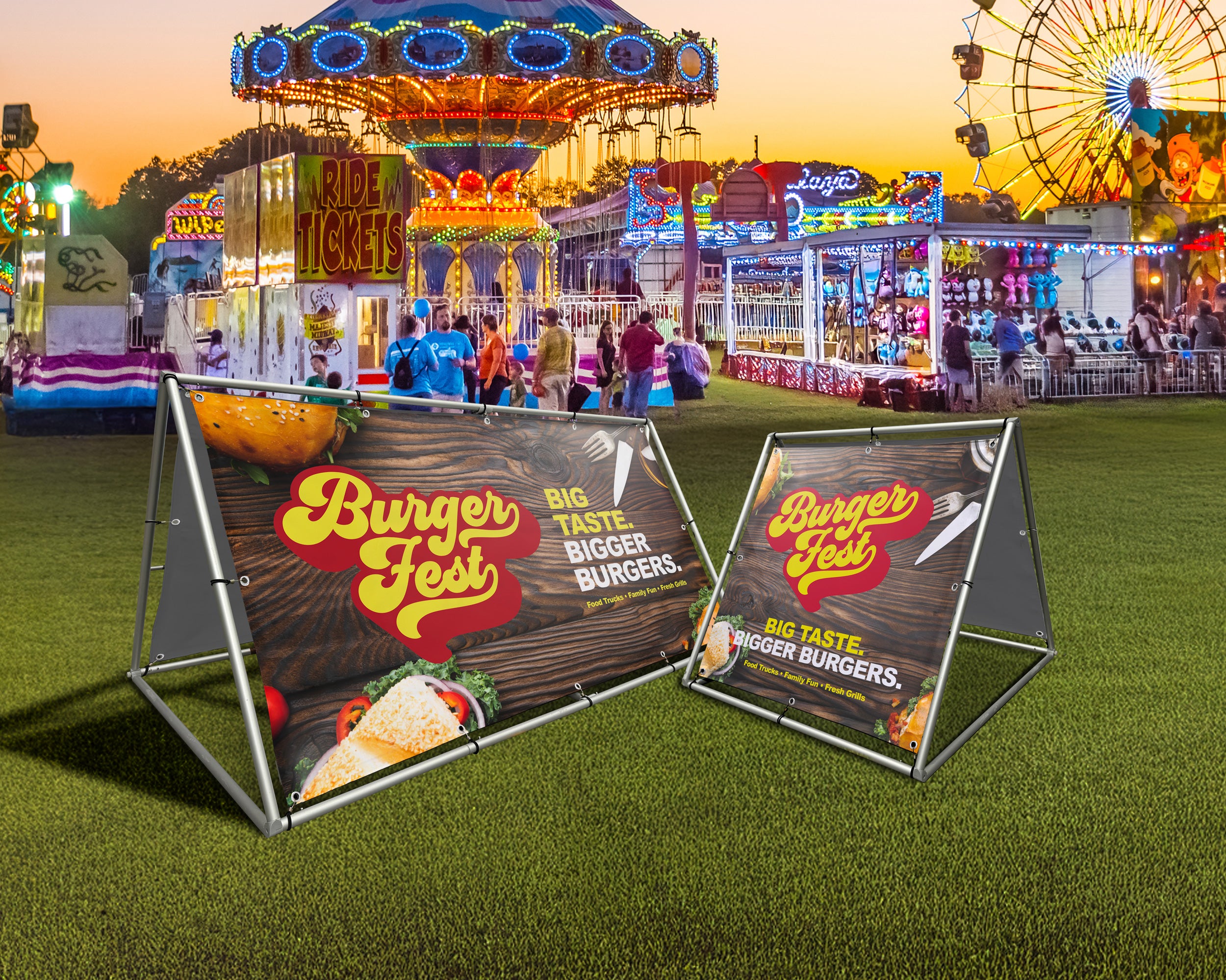 Monsoon A-Frame - Fabric Sign Guys