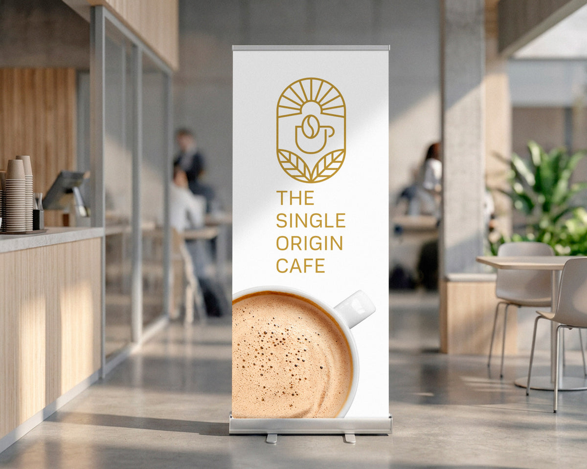 Premium Retractable Banner with Silver Base