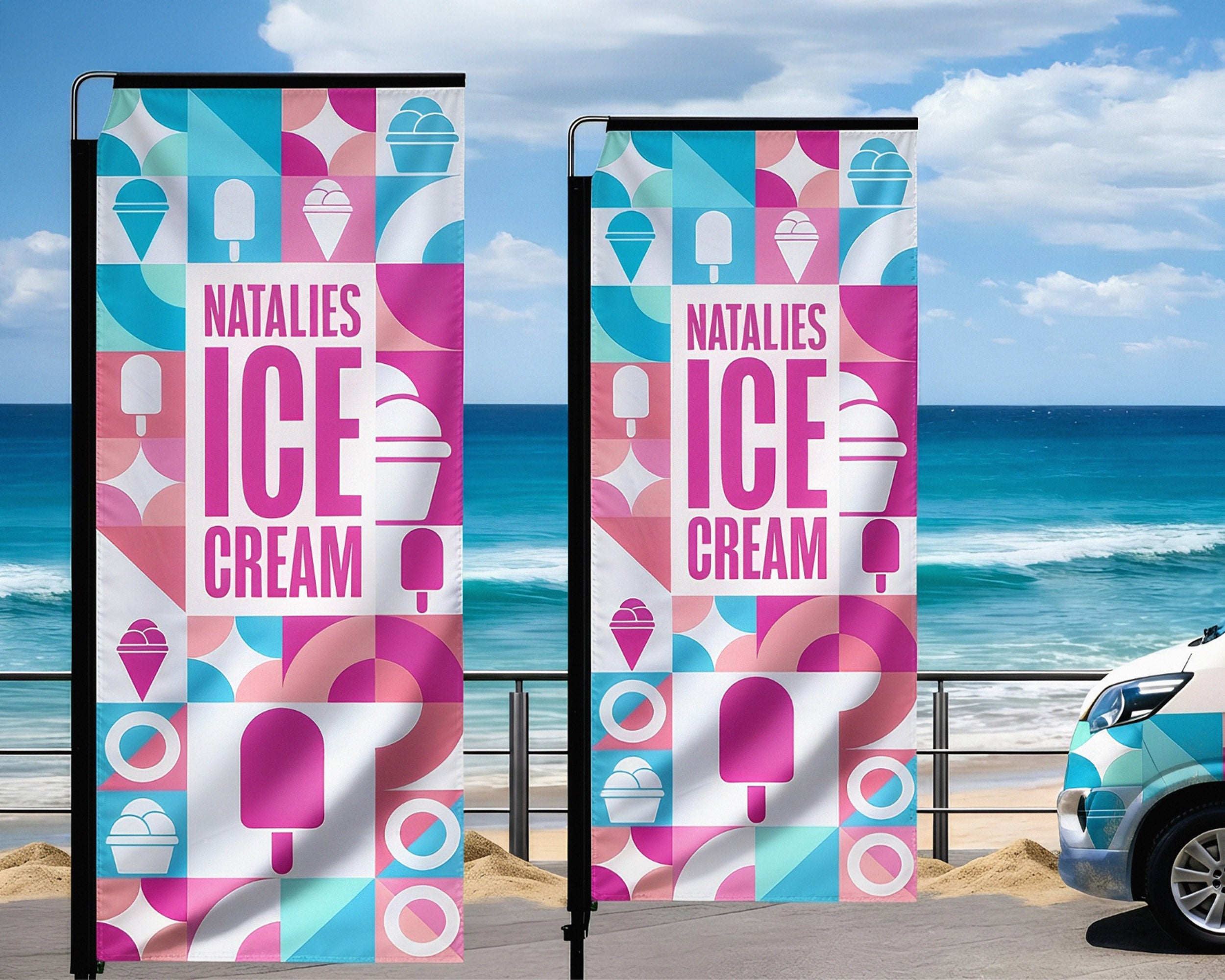 Rectangle Flags - Fabric Sign Guys