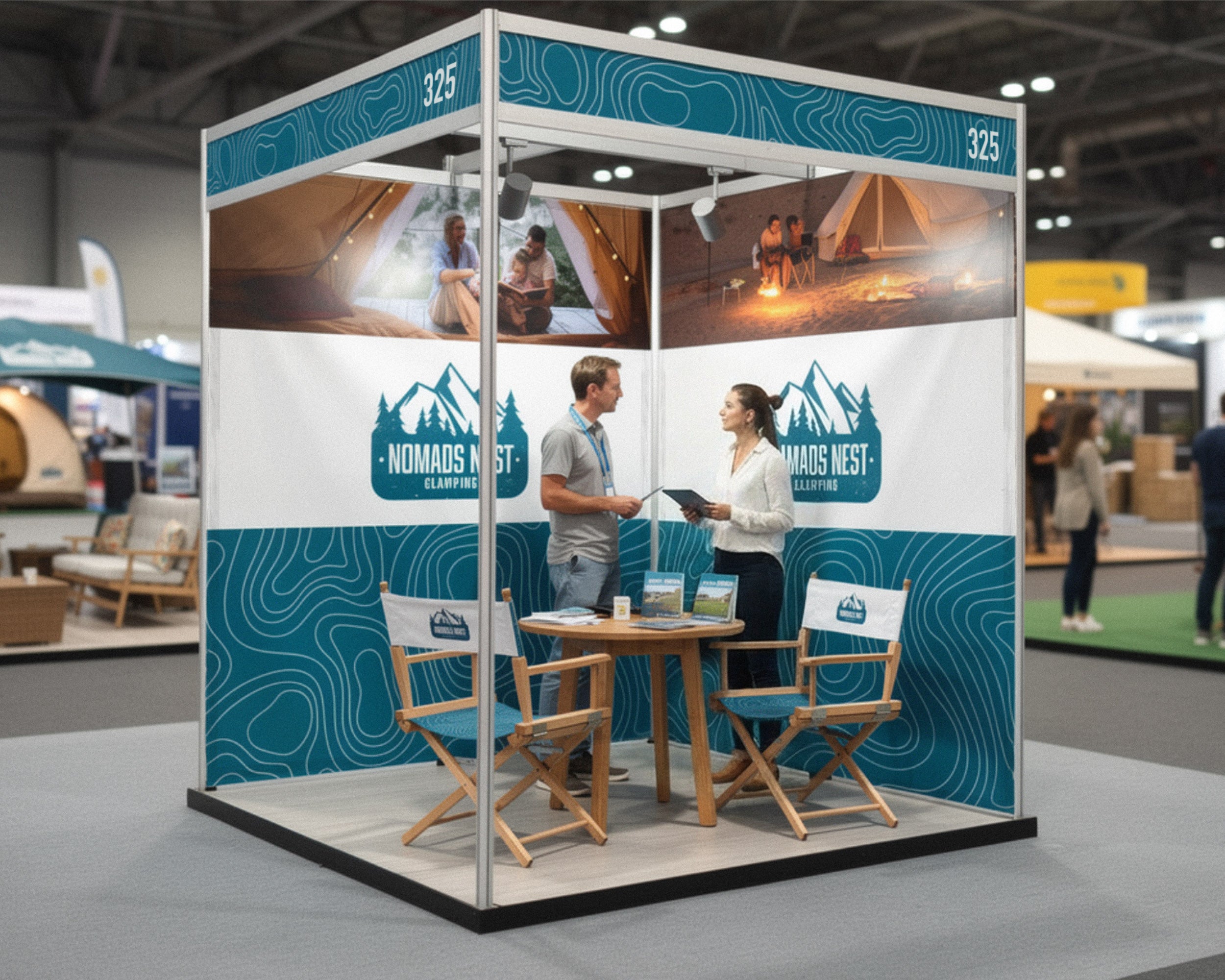 Exhibition Shell Scheme Fabric Graphics - Fabric Sign Guys