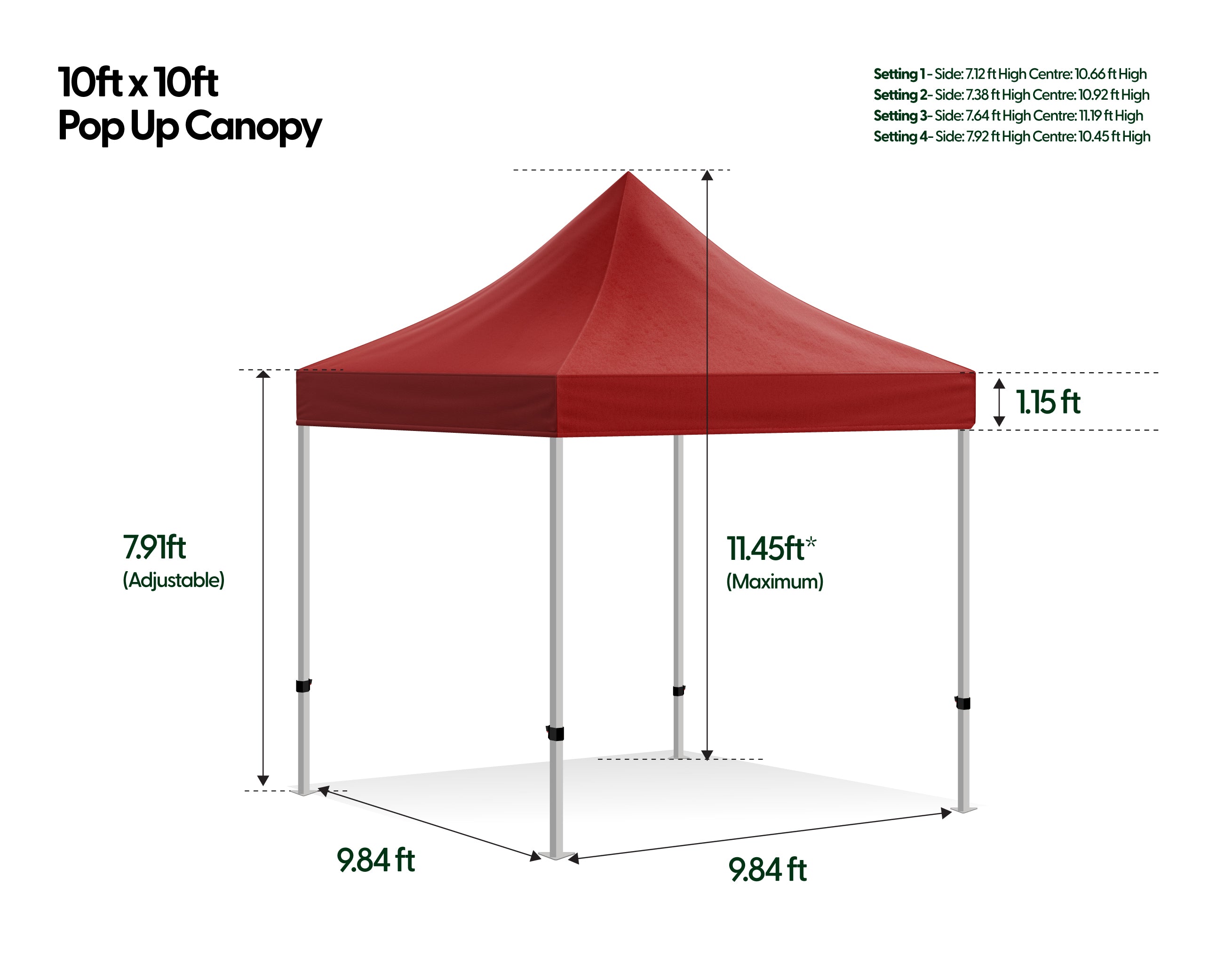 Pop Up Canopy - Steel Series