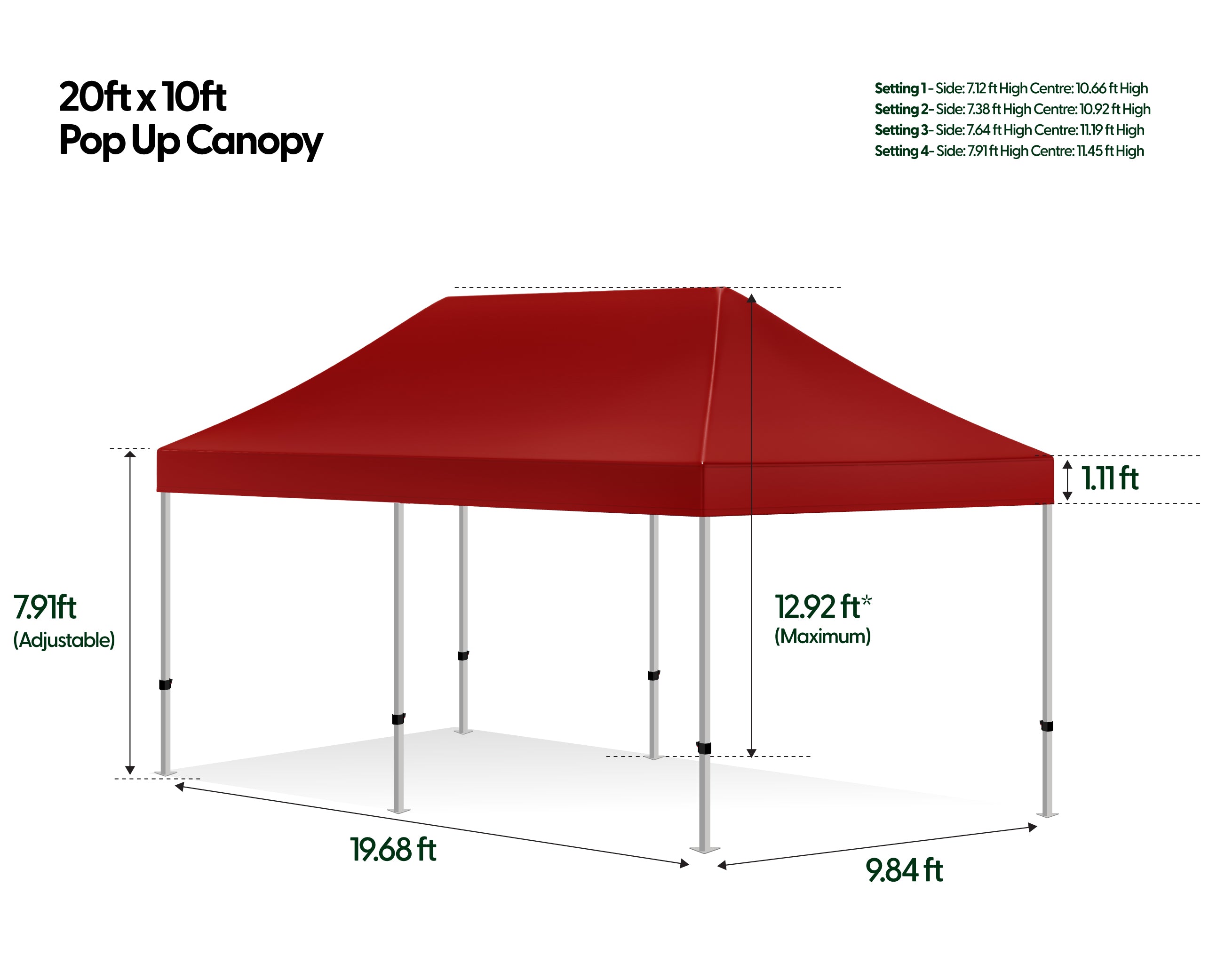 Pop Up Canopy - Aluminum Series
