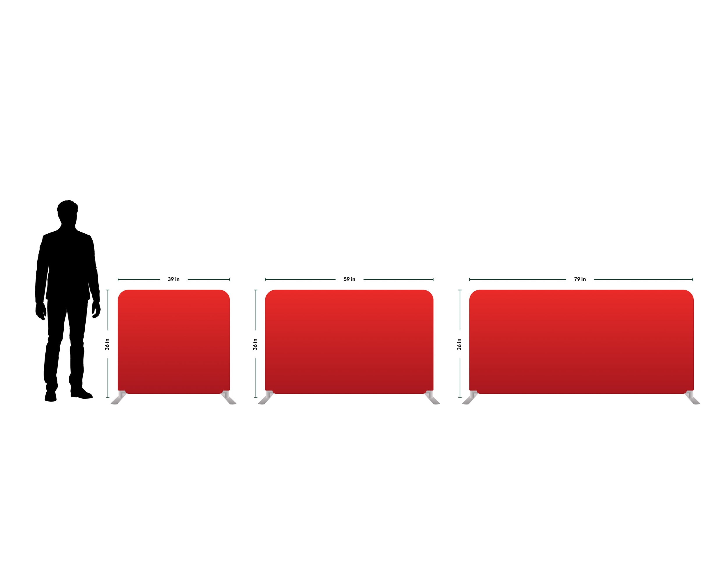 ジョンデリアン　ウォールプレート Crowd Control Barriers | Printed in the USA | Fabric Sign Guys