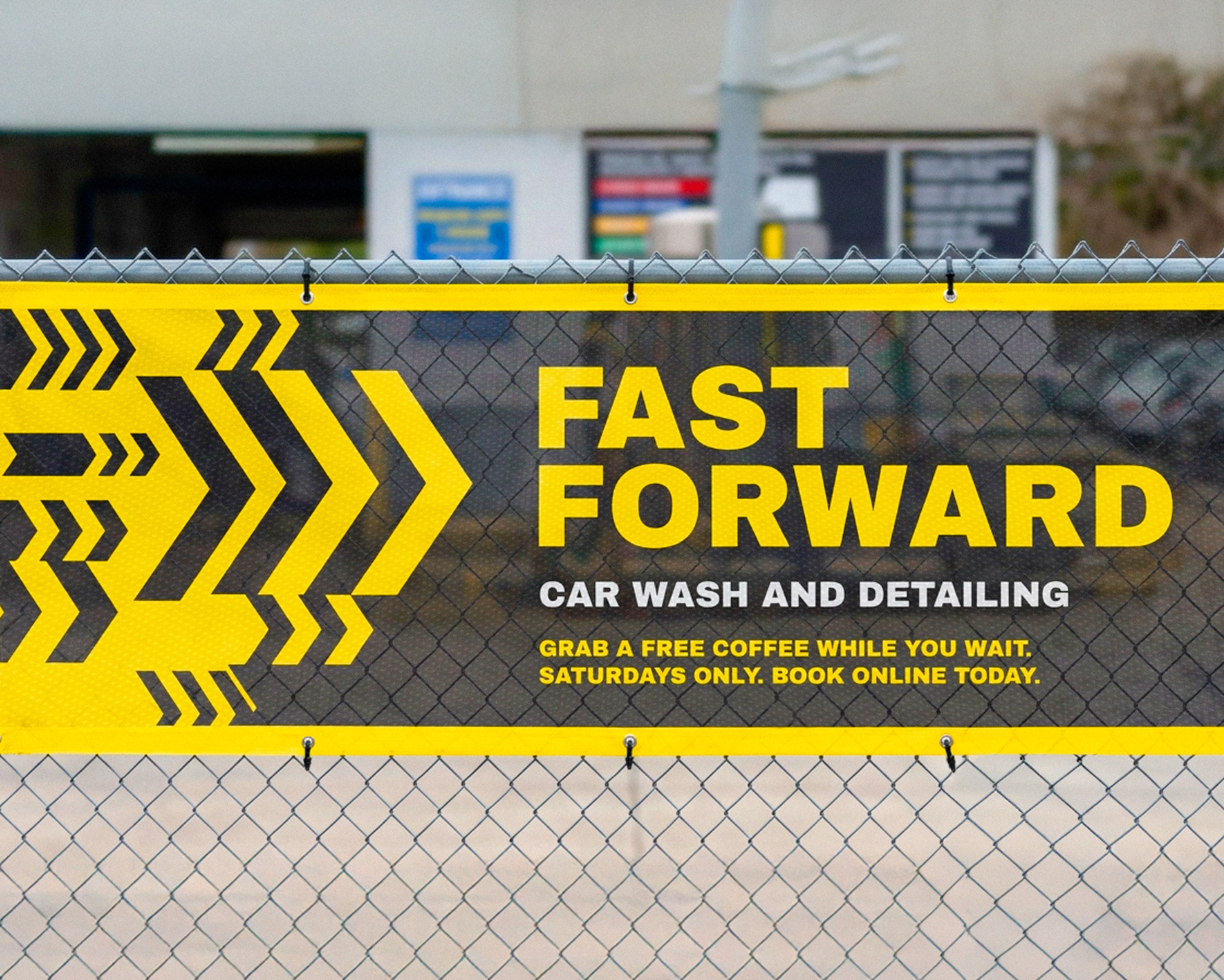 Fabric Mesh Banners - Fabric Sign Guys