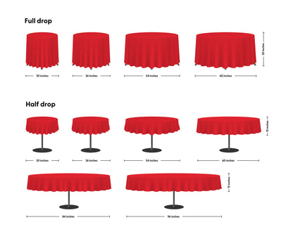 Round Table Throws - Fabric Sign Guys