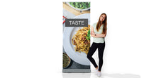 Load image into Gallery viewer, Luxury Retractable Banners -33 inch W x 79 inch H - Silver Base