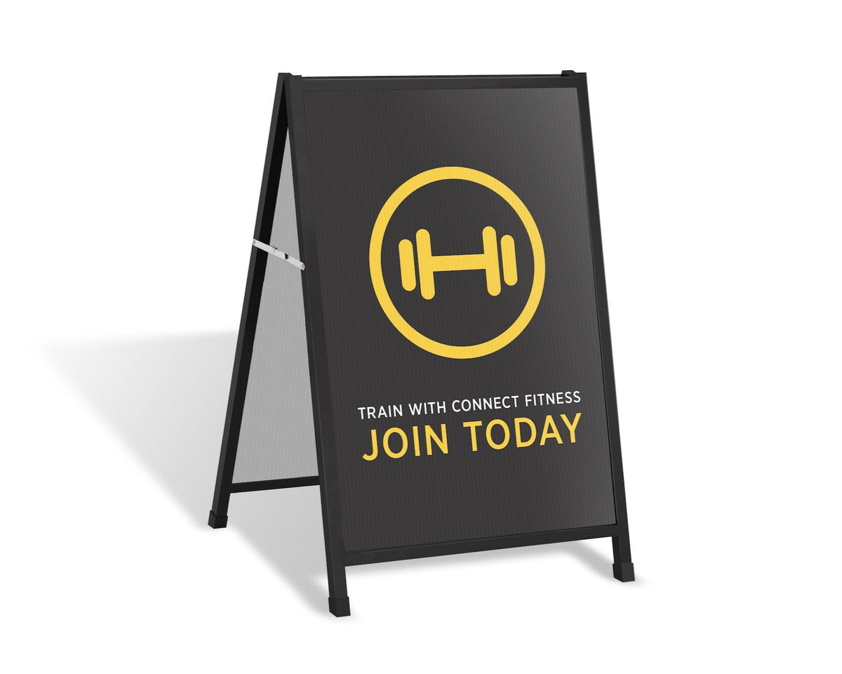 Signflute™ Insertable A-Frame Sandwich Boards | Fabric Sign Guys